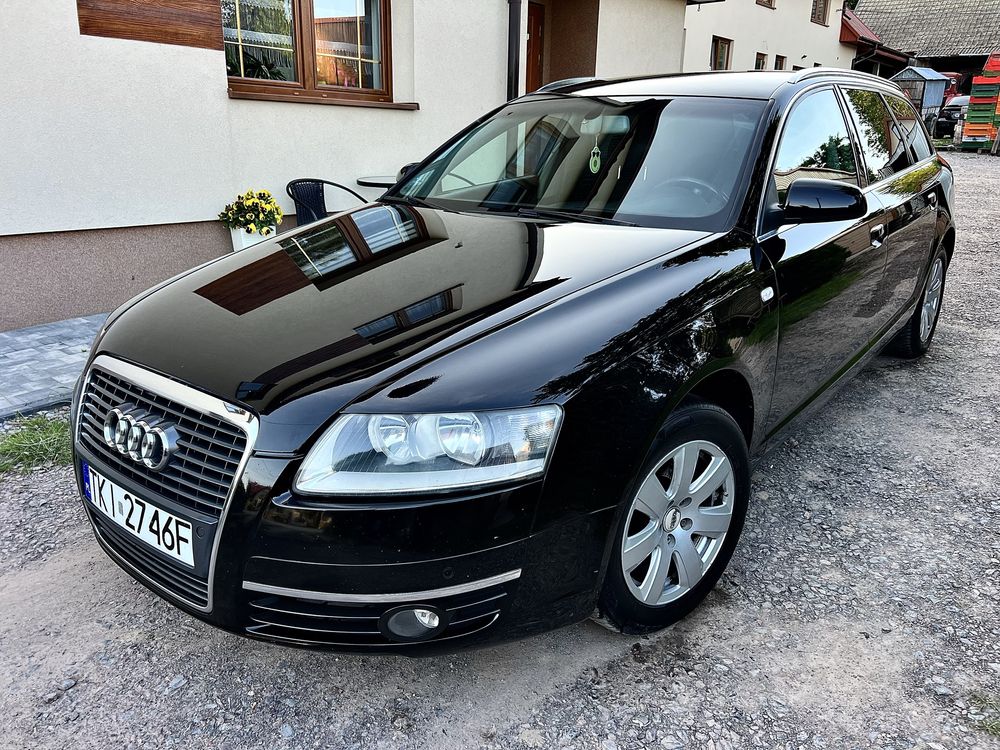 Audi A6 C6 2.0TDI 140KM Klima Tempomat Czarne Szyby Kombi ParkTronic