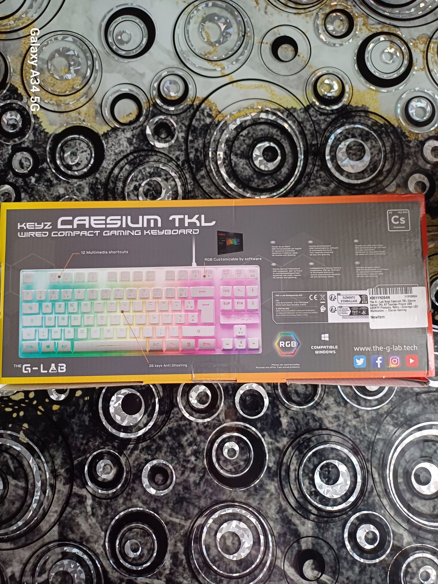 Клавіатура  ігрова Keyz Caesium TKL