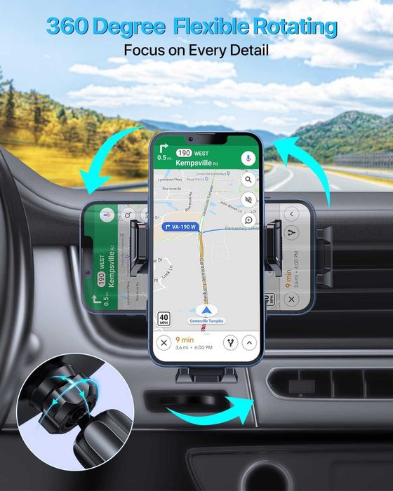 Uniwersalny uchwyt samochodowy na telefon