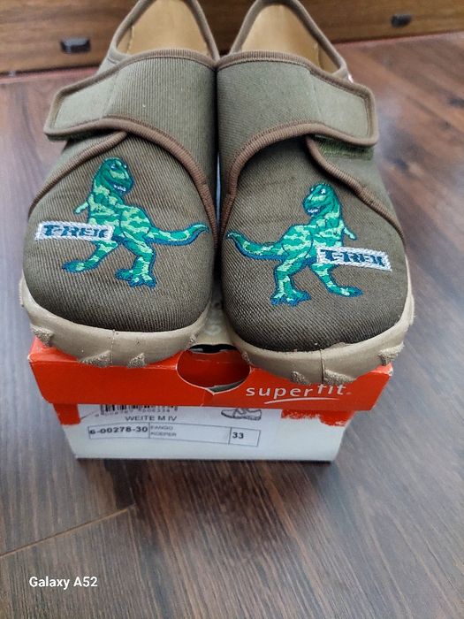 Тапки, мокасини superfit 33 р. динозавр тірекс