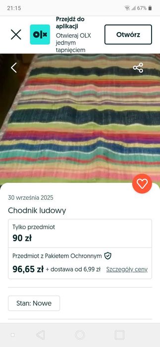 Chodnik.              ludowy