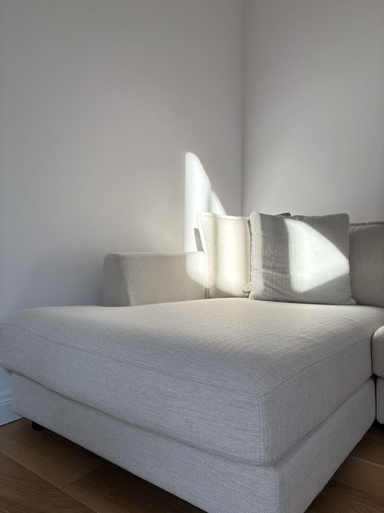 Sofa 5-osobowa Lilviken Beliani w kolorze kremowym