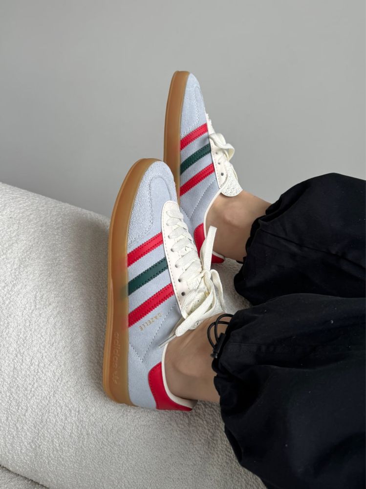 Кросівки Adidas Gazelle Blue Red Green 36-45 Без передоплати