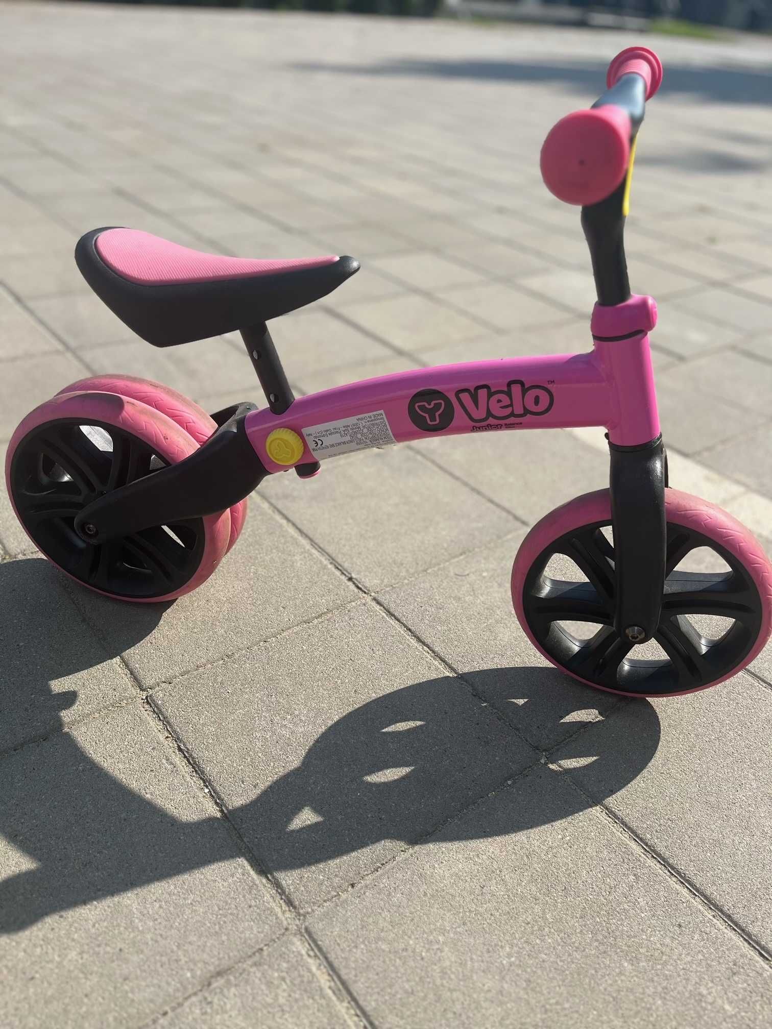 Rowerek biegowy YVOLUTION Velo balance Różowy