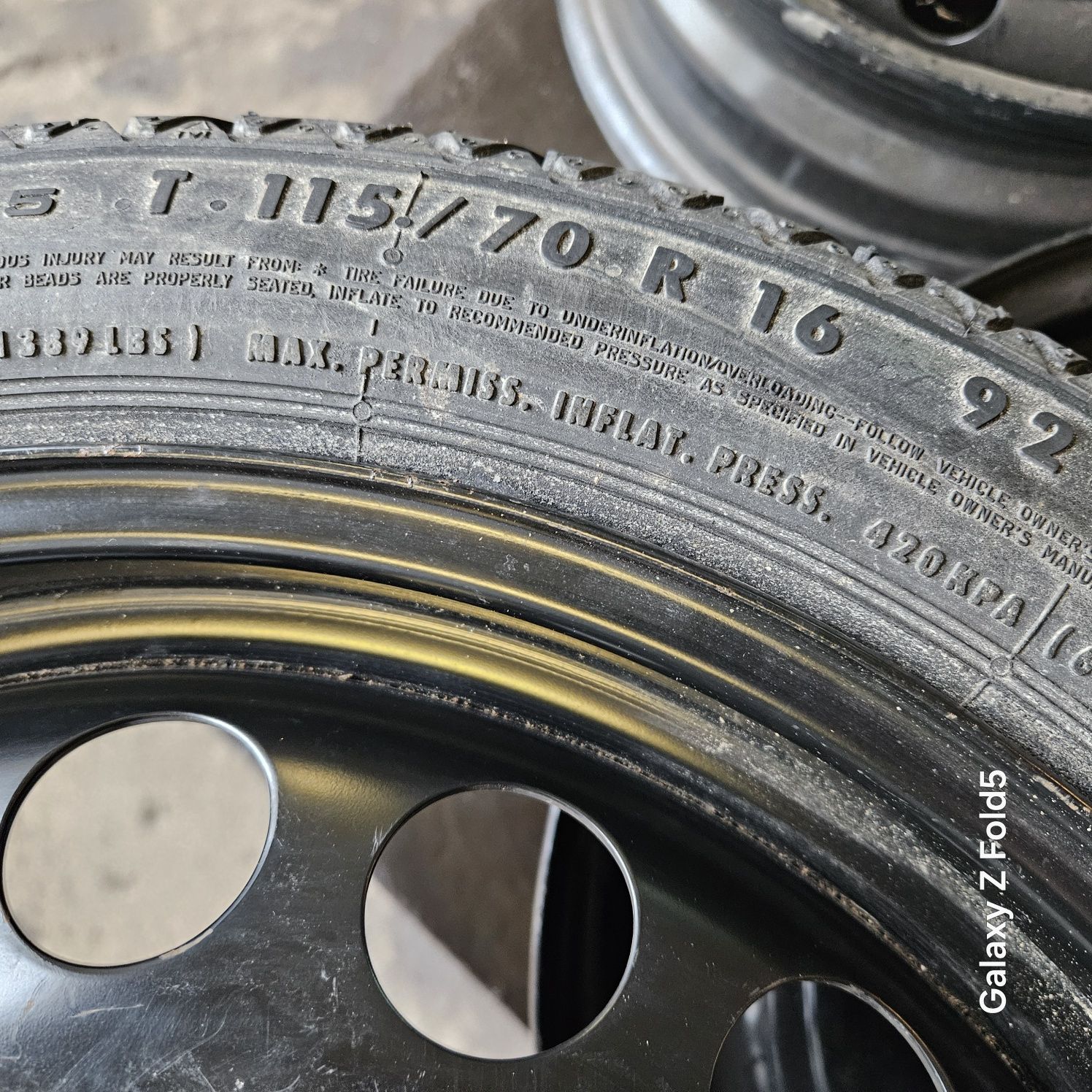 Koło zapasowe 16 Opel Astra K Astra J Chevrolet Cruze Aveo 5x105 ET25