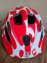 Kask rowerowy Author Mirage czerwono-biały dziecięcy rozmiar 48-54cm