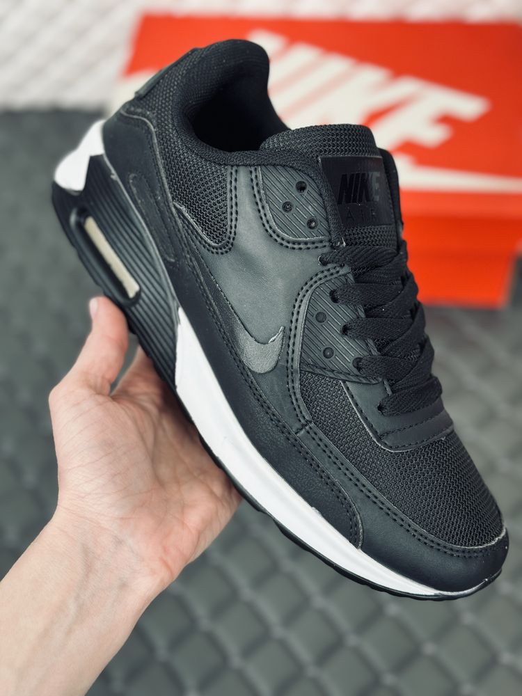 Кроссовки мужские Nike air max 90 black-white кросовки Найк 90 весна