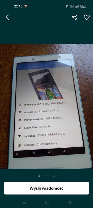 Tablet Lenovo TB3 -850M
