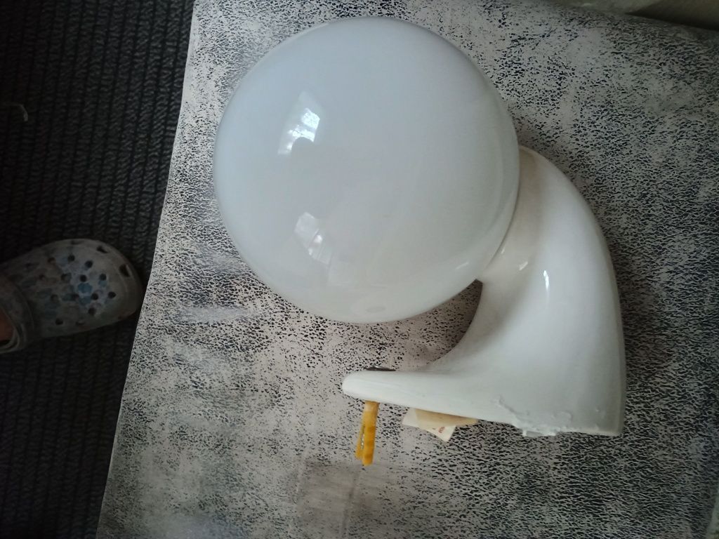 Komplet lamp, kinkiety ceramiczne