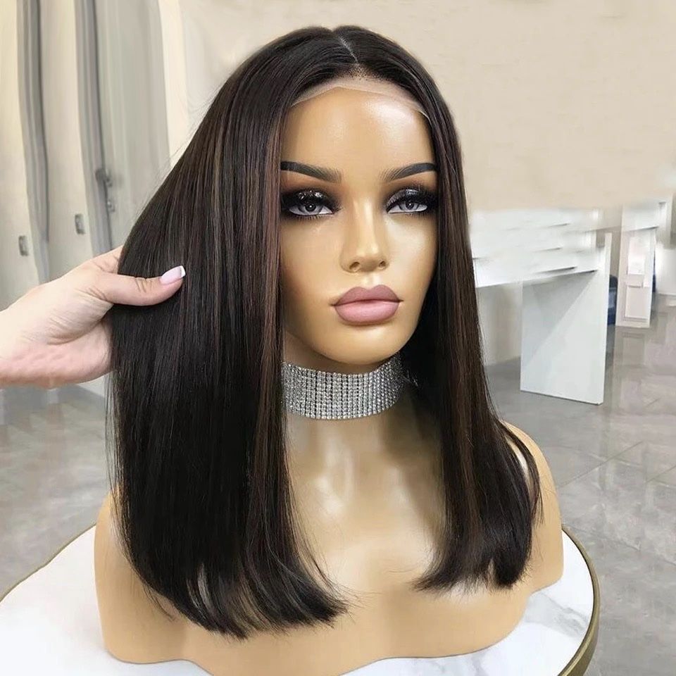 nowa naturalna peruka lace front 100% ludzki wlos