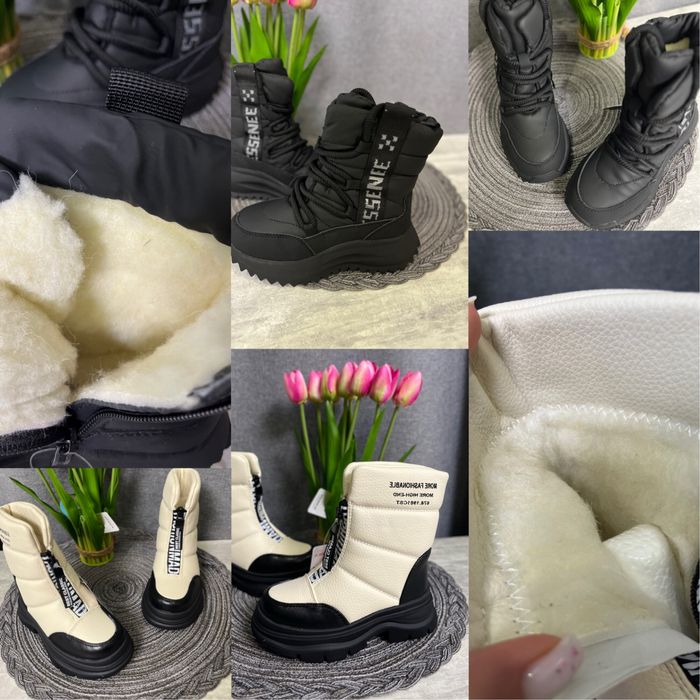 Зимові чобітки для дівчинки черевики,уггі для дівчинки дутики