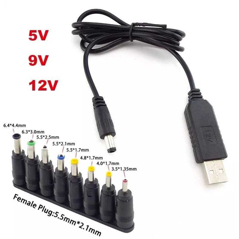 Повышающий преобразователь USB с 5v на 9v, 12v + переходники в роутер