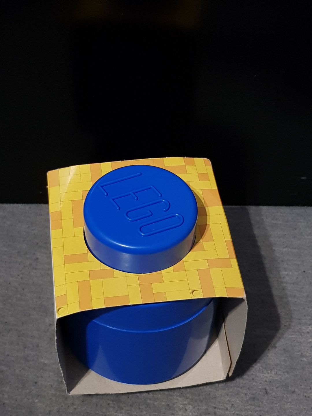 Pojemnik LEGO Storage Brick 1 niebieski okrągły nowy