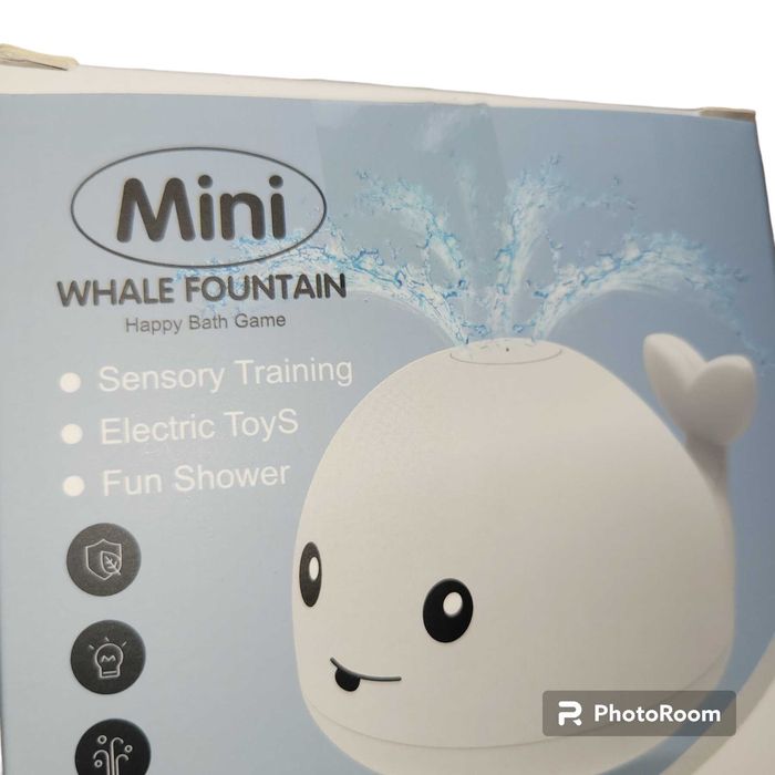 Nowa zabawka świecąca fontanna do kąpieli tryskający wieloryb #307