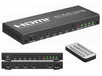 Hdmi 4X1 Multi-Viewer Switch Rozgałęźnik Jeden Ekran Z 4 Kamer