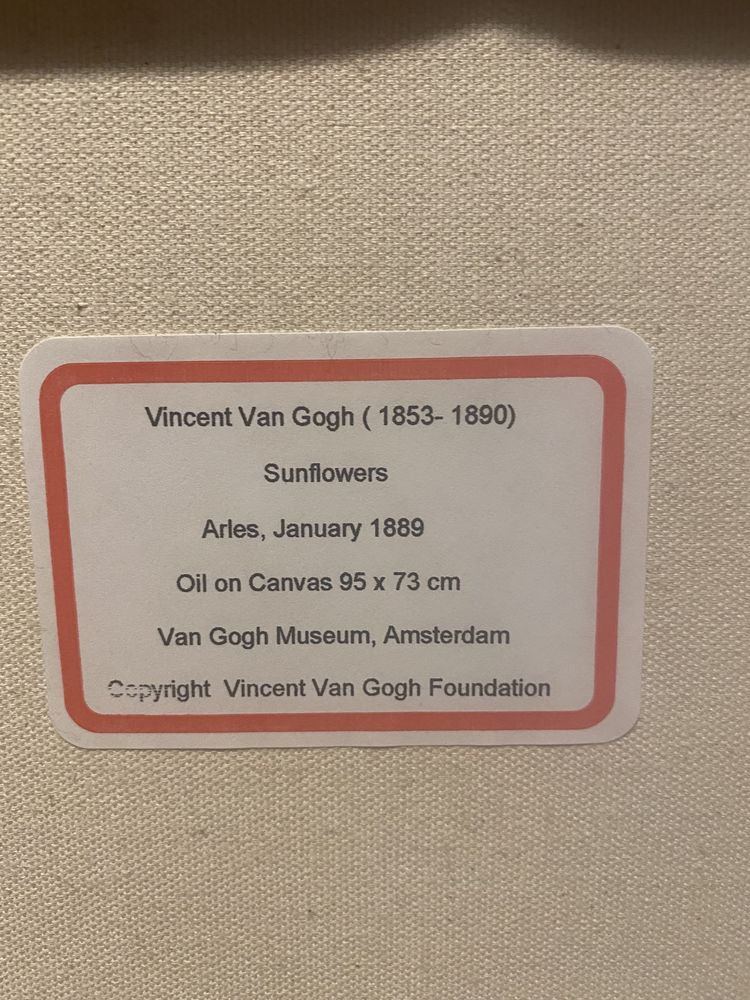 Certyfikowana reprodukcja Sloneczniki Van Gogh z Amsterdamu