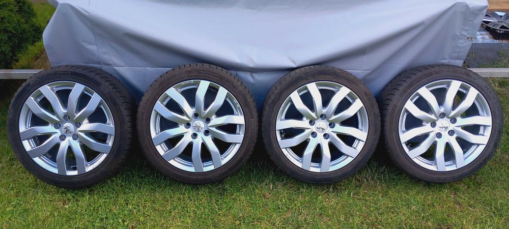 Koła zima PEUGEOT 7.5x17, 5x108, ET44, 65.1 + 225/45R17 M+S , 2019/20r
