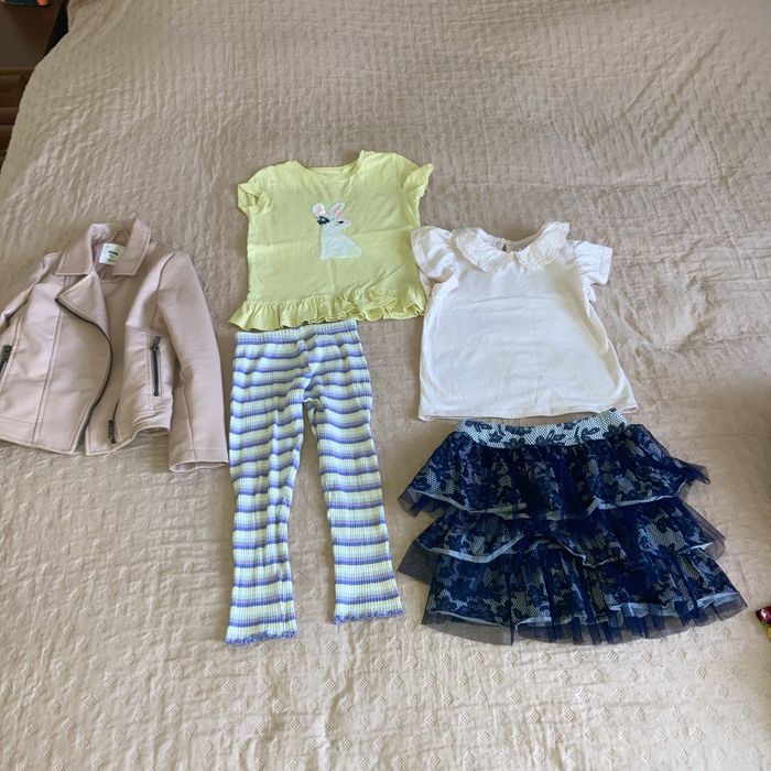 Mega paka pięknych ubrań dla dziewczynki 116 122