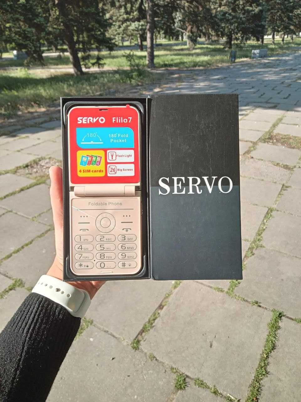 Телефон раскладной 4G, 1200мАч, SERVO Flilo