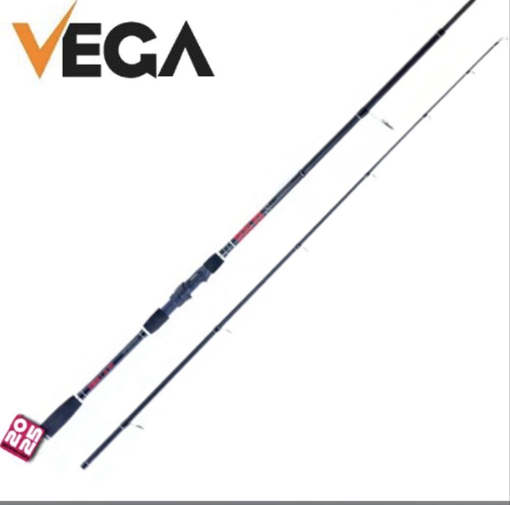 Cana pesca spinning e carrinho vega