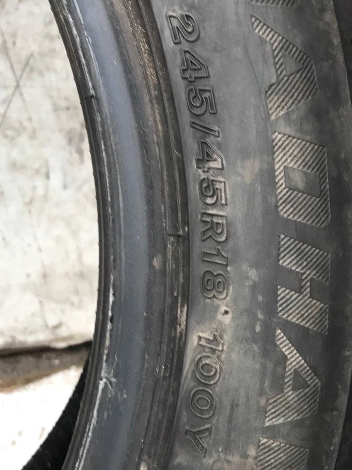 Шины Firestone RoadHawk 245/45R18 Пара Лето Б/у Склад Оригинал