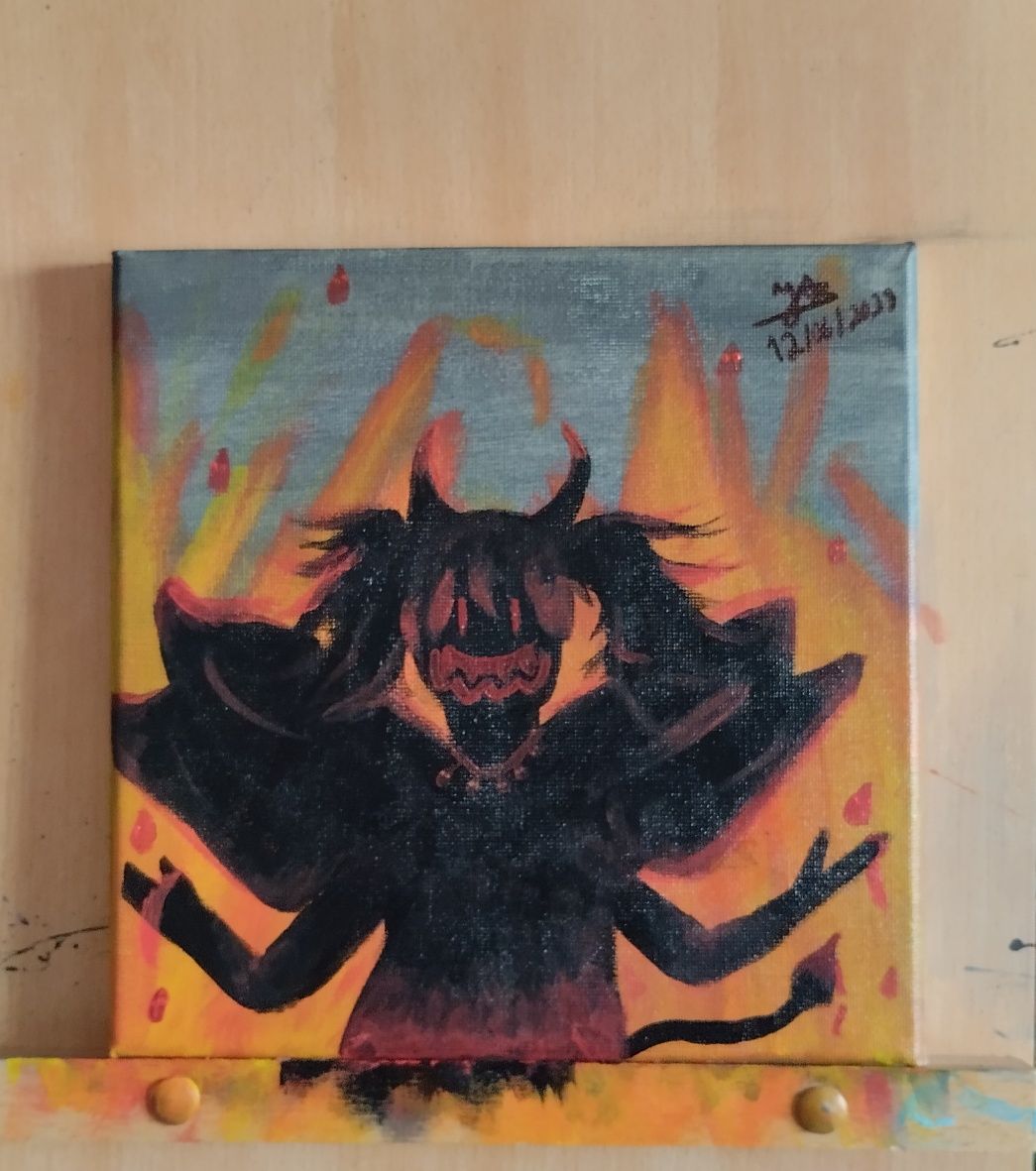 Quadro intitulado "The Devil"