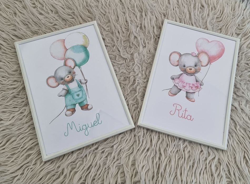 Quadros com nomes - personalizados