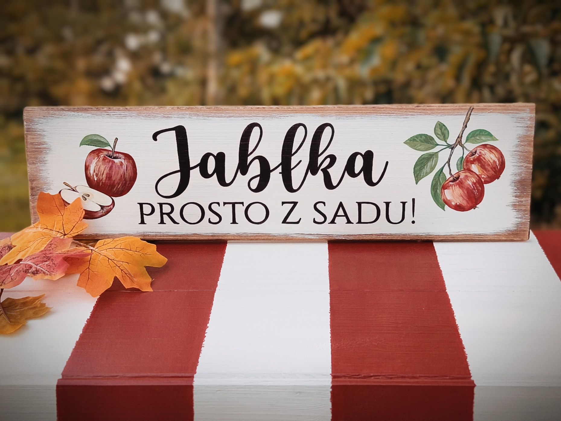Szyld do straganu, rekwizyt do sesji zdjęciowej