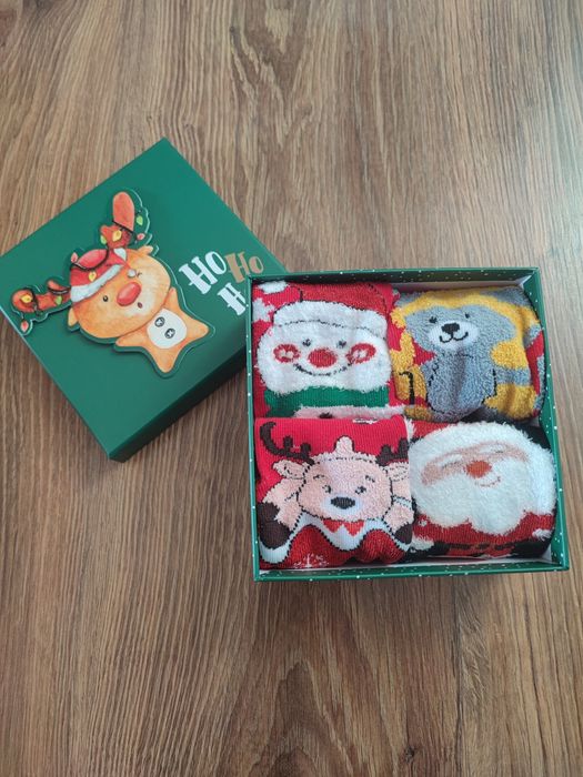 Zestaw skarpetek świątecznych