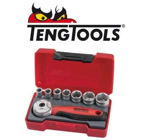 Jogo Micro Chaves de Caixa 1/4" 5 a 13 mm Teng Tools T1408