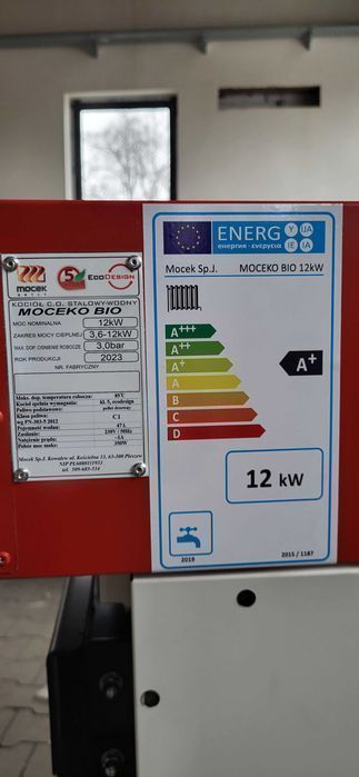 Kocioł na pellet, Moceko 12kW, piec na dotacje czyste powietrze