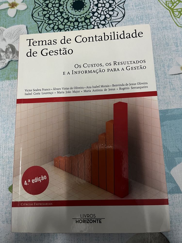 Temas de Contabilidade de Gestão Os Custos Resultados Victor Franco