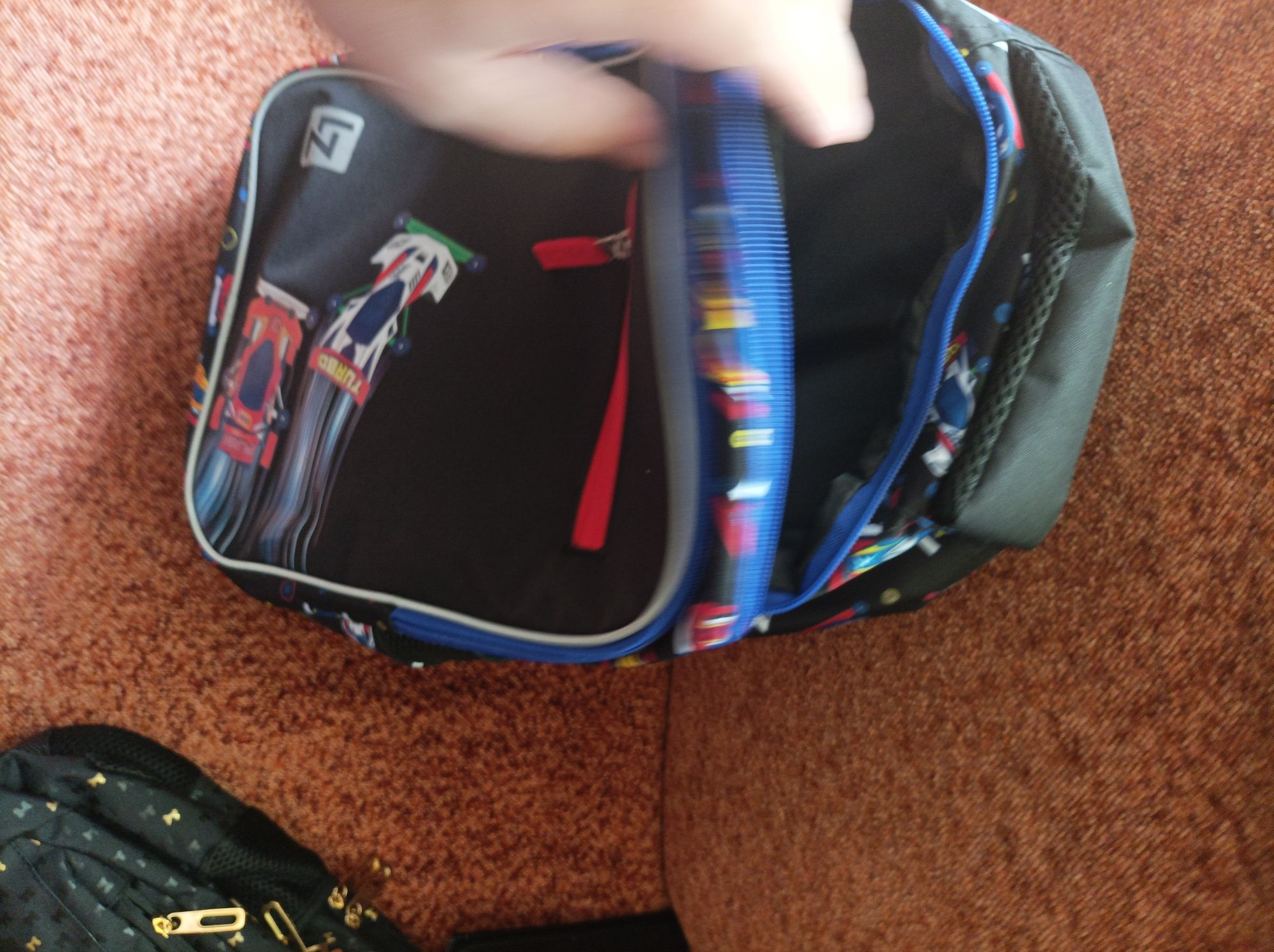 Plecak szkolny Loozz wyścig F1 turbo Majewski nowy wysyłka odblaski