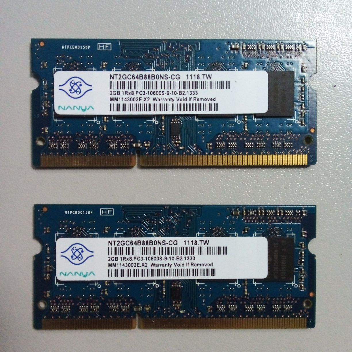 Оперативная память ноутбук DDR3 1333 4Гб (2х2ГБ)