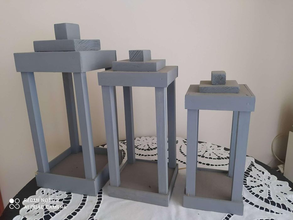 Nowe ! Zestaw 3 lampionów handmade