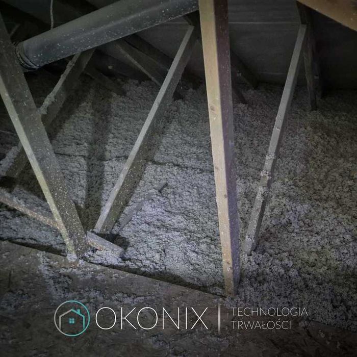 Ocieplenia dachów, poddaszy i stropów wełną celulozową – OKONIX