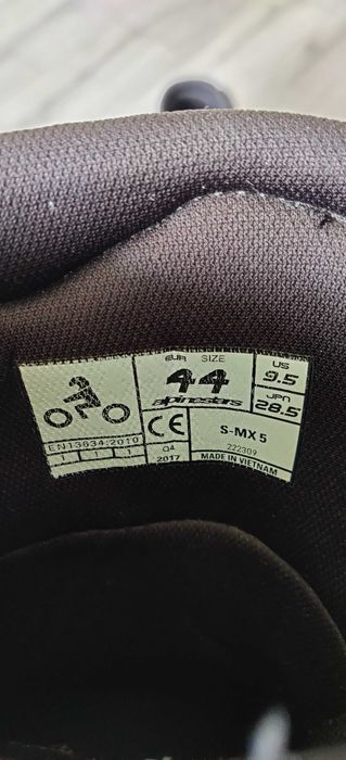Buty motocyklowe ALPINESTAR S-MX 5 roz. 44