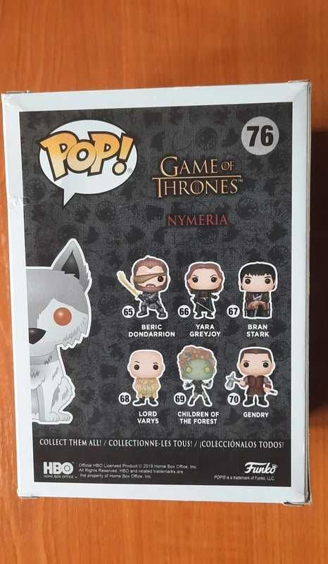 Figurka Funko Pop Nymeria 76 Game of thrones Gra o tron