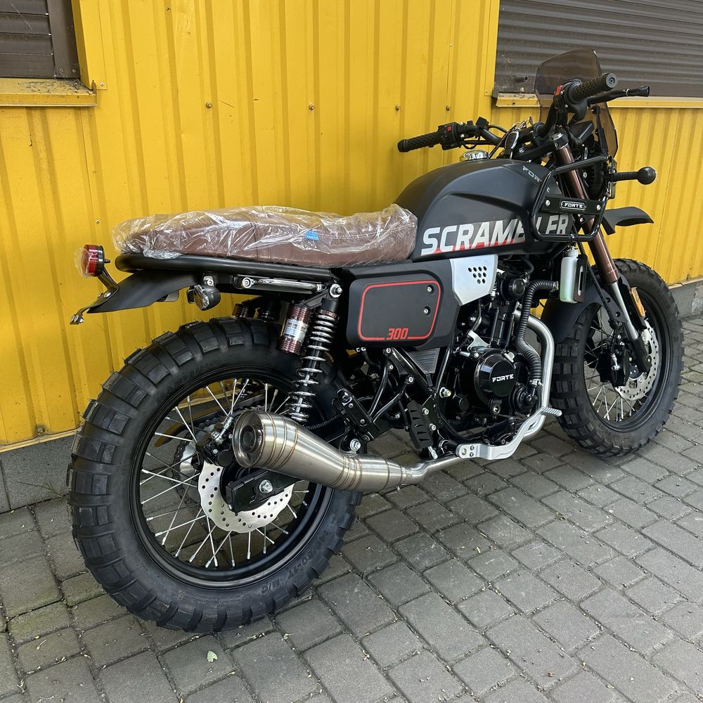 Новий мотоцикл Forte FT300-F6P Scrambler | 1 рік ГАРАНТІЯ