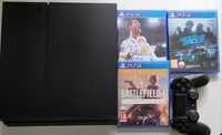 PS4 cuh1216A 500GB, pad, kable,grya