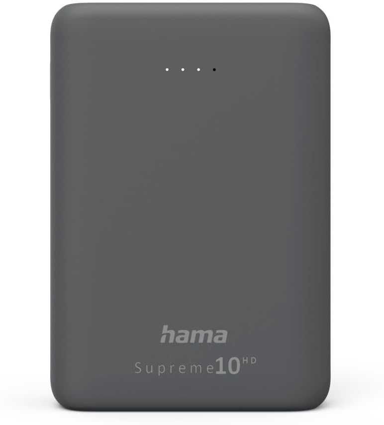 Hama Power Pack"Supreme 10HD" (10000 mAh szybkie ładowanie, waga 200g)