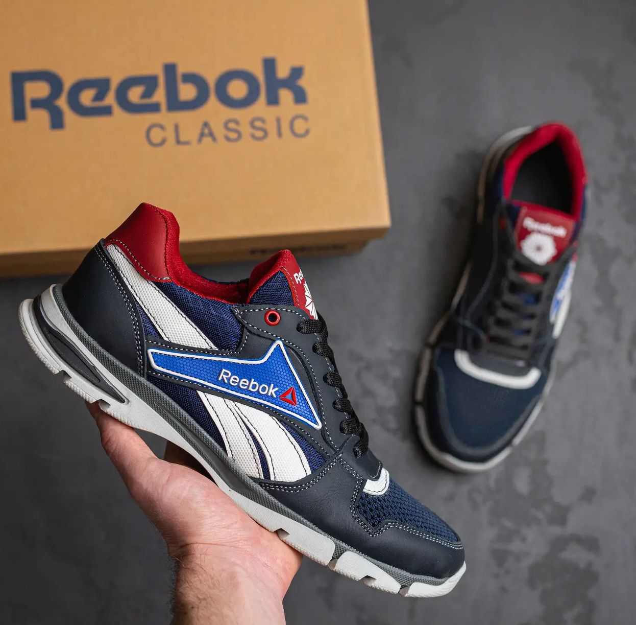 Мужские кроссовки Reebok летние, чоловічі кросівки на літо рібок