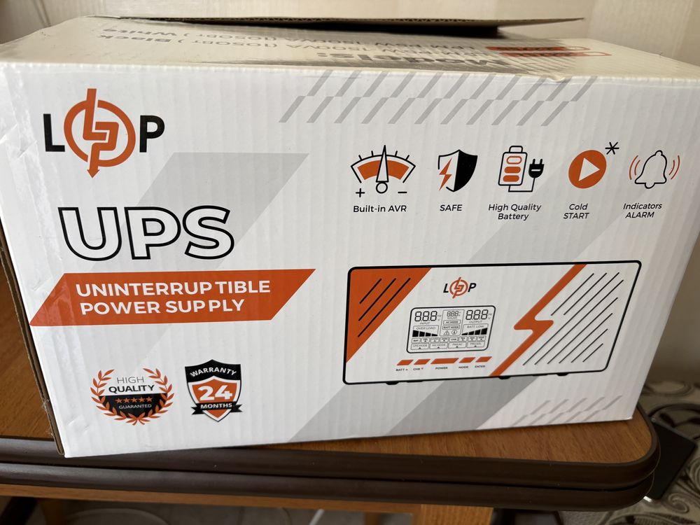 Інвертор Logicpower LPM-PSW-1500VA (1050W) 12V + АКБ