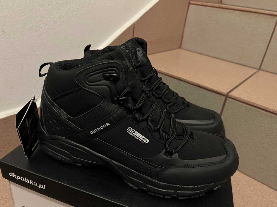 Buty Męskie Zimowe Czarne DK nr 43