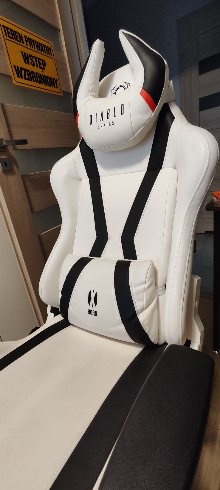 Fotel gamingowy Diablo Chairs X-Horn 2.0 KING SIZE biały JAK NOWY