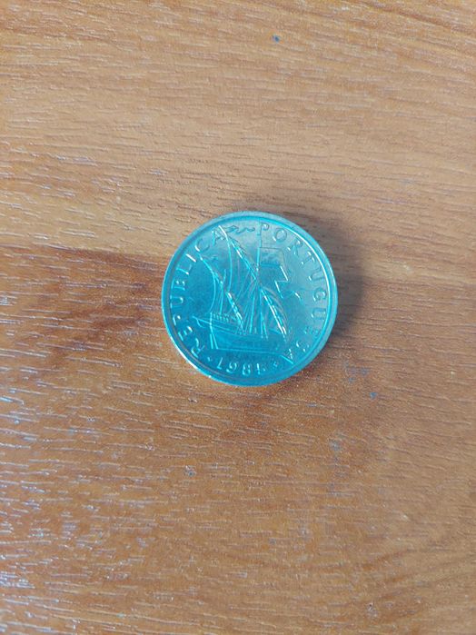 Moeda 5 escudos 1985 Cupro-Níquel