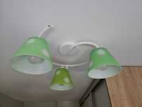 Lampa sufitowa zielona - 3 ramienna