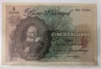 Nota de 5 escudos de 1921