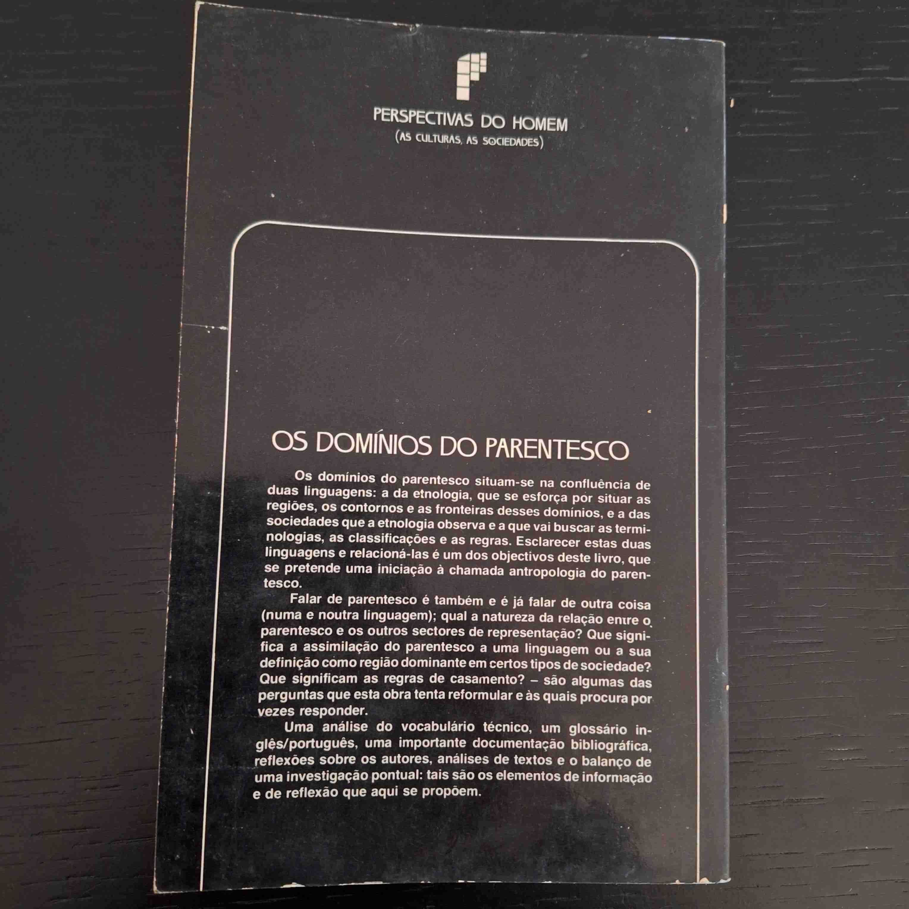 Os Domínios do Parentesco - Marc Augé - Col. Perspectivas do Homem