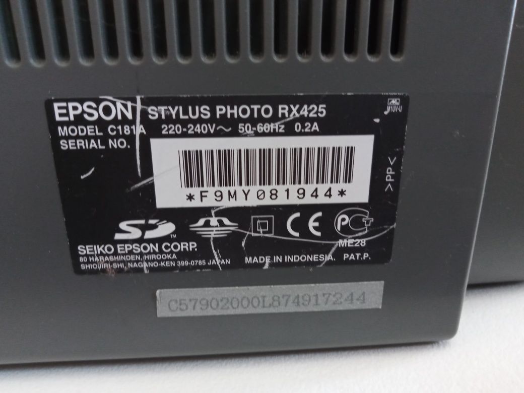 Impressora/Scanner Epson Stylus Photo RX425